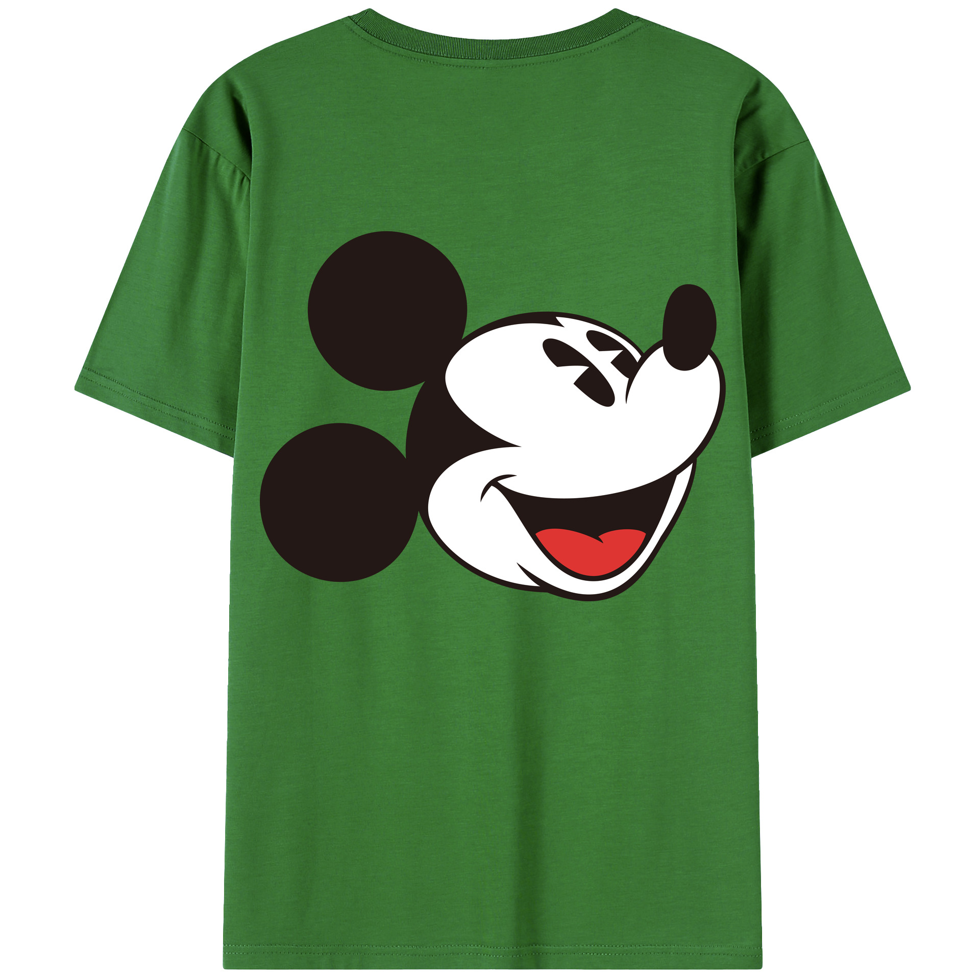 （画像用） ミッキーマウス Mickey Mouse レディース半袖Tシャツ(バックプリント)